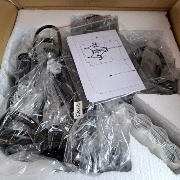 4 Light Crystal Chandeliers for Dining Room, Black. - Picture 2 of 6